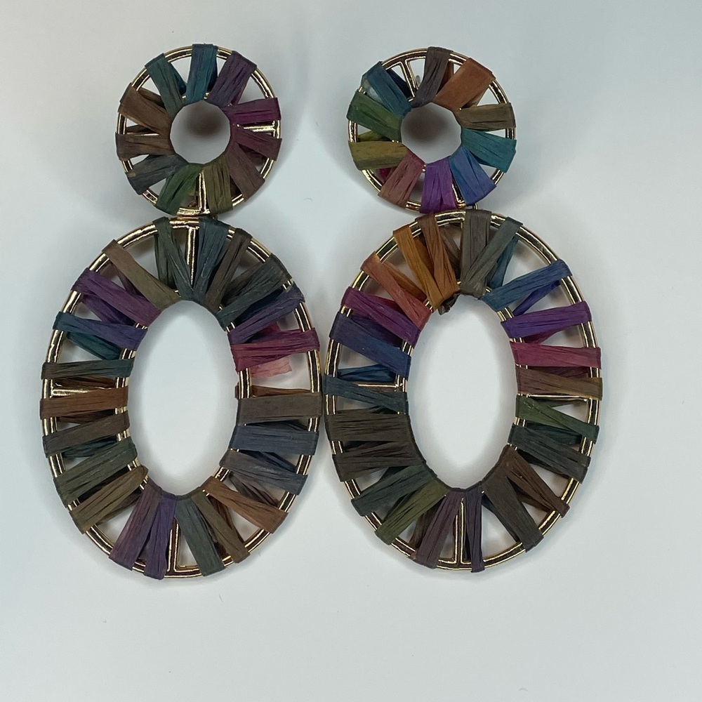 Multi Color Earrings - Picture 2 of 4